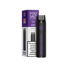 Load image into Gallery viewer, 20mg Pod Salt Go 600 Disposable Vape Device 600 Puffs
